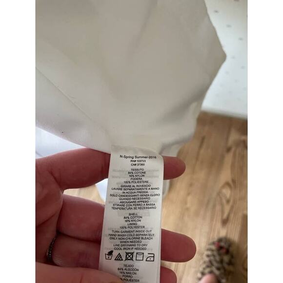 A|X ARMANI EXCHANGE White Cotton Blazer Size 6 - Picture 8 of 10